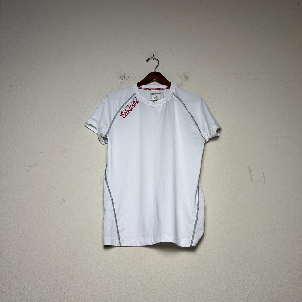 Ecko Unltd Shirt Men M White Swimwear Slim Fit Y2K Pool Beach Slim Stretch